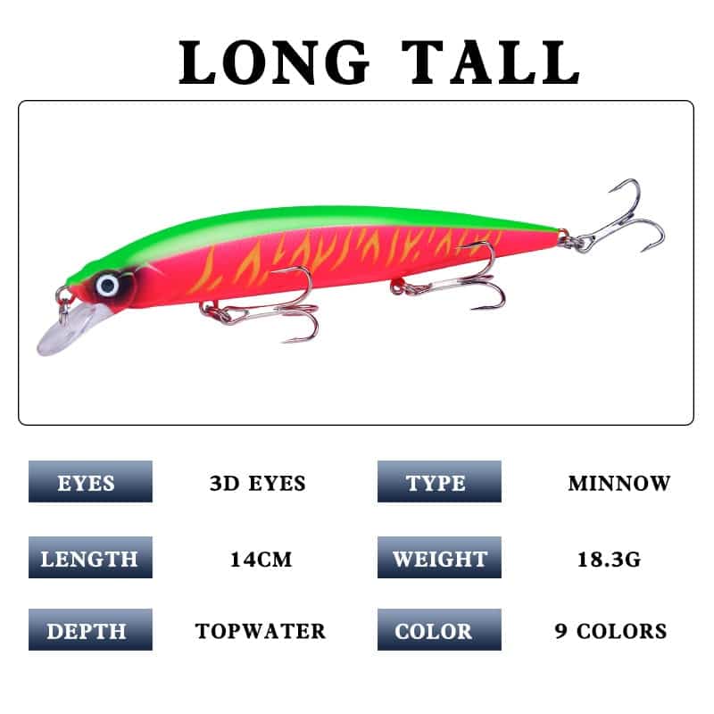 Mồi Cá Giả Câu Biển Pesca Minnow - Ảnh 2