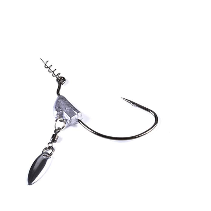 Bộ 5 Lưỡi Câu Cá Lóc Móc Mồi Mềm Có Thìa - Ảnh 3