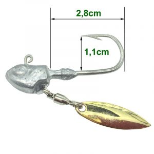 Lưỡi Móc Mồi Mềm Jig Head Thép Ar15 Có Chì Và Thìa