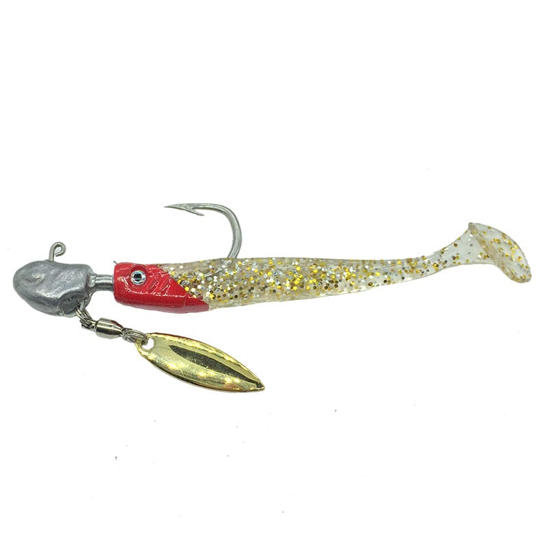 Lưỡi Móc Mồi Mềm Jig Head Thép Ar15 Có Chì Và Thìa - Ảnh 2