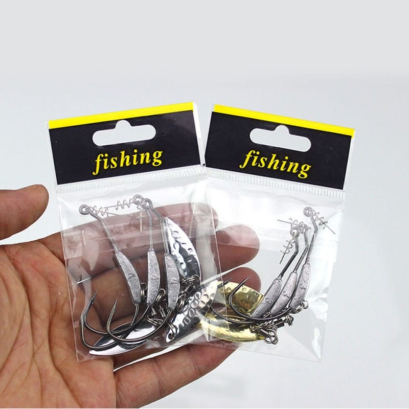 Lưỡi Thìa Xoay Móc Mồi Mềm KG Hook - Ảnh 3