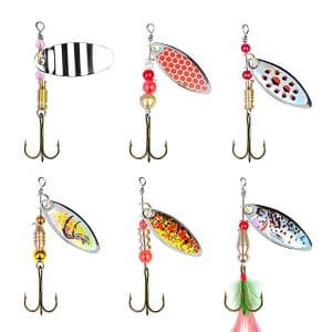 Combo 6 Spinner Câu Cá Chày, Cá Ngựa Nam Cực Nhạy