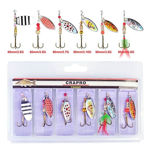 Combo 6 Spinner Câu Cá Chày, Cá Ngựa Nam Cực Nhạy - Ảnh 3