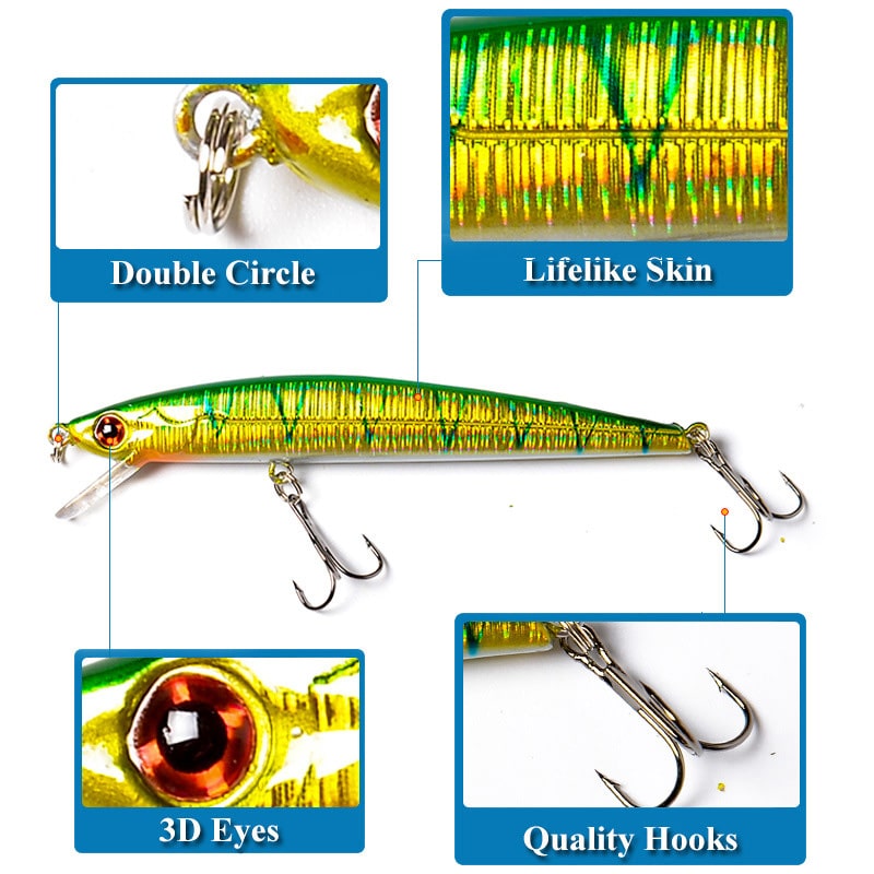 GP75 - Mồi Câu Lure Cá Chẽm, Cá Hồng, Cá Mú - Ảnh 2