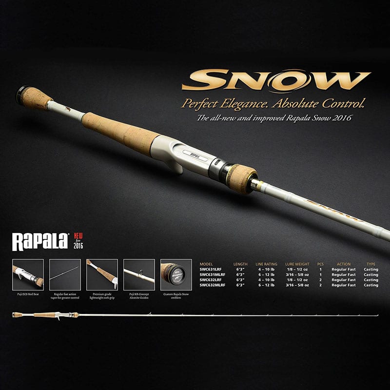 Cần Máy Ngang Rapala Snow - Ảnh 2