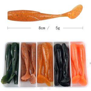 Hộp 20 mồi mềm câu lure cá lóc Ilure