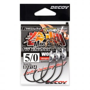 Lưỡi Móc Mồi Mềm Decoy Worm 130 Maki Sasu Weighted Hook