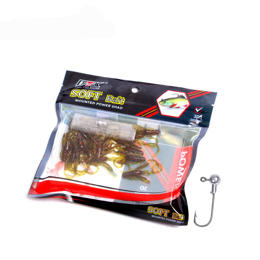 Mồi Lure Tôm Mềm FT01 Đánh Rung Cần Mềm Siêu Nhạy - Ảnh 2