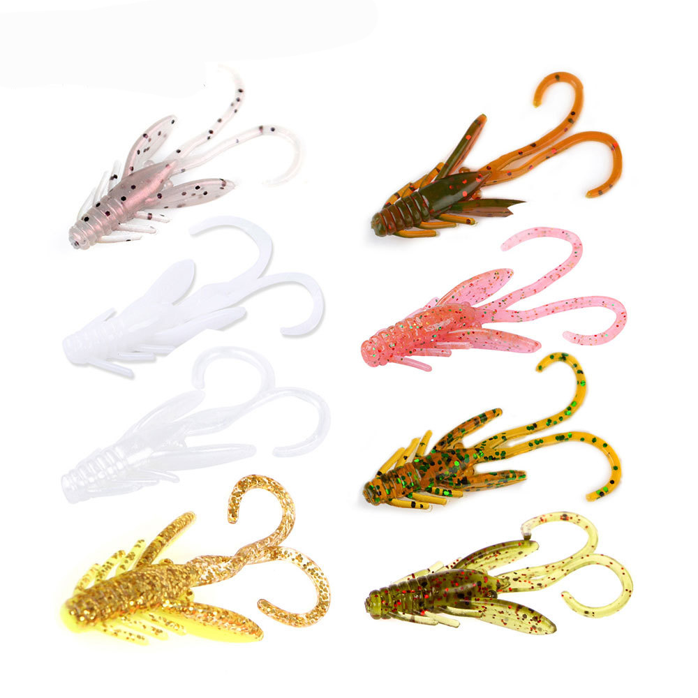 Mồi Lure Tôm Mềm FT01 Đánh Rung Cần Mềm Siêu Nhạy