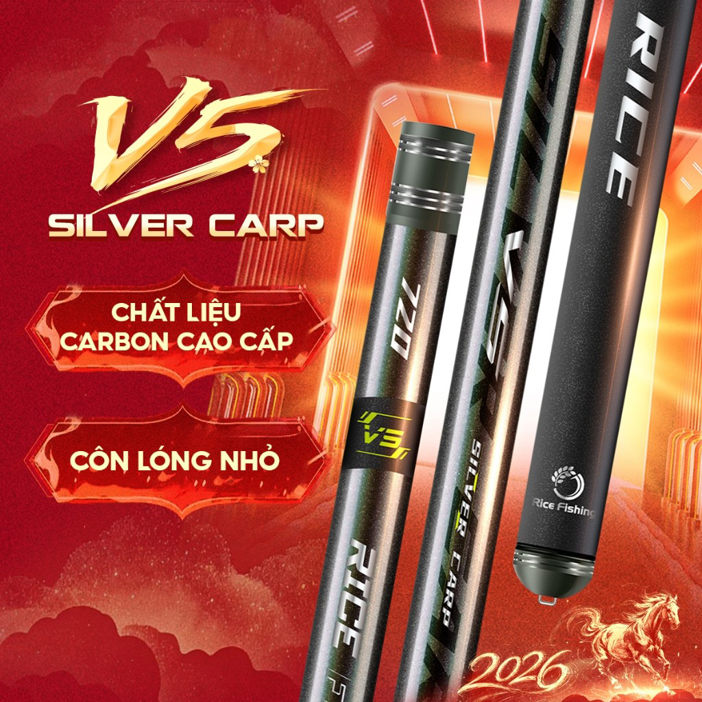 Cần Câu Tay V5 Silver Carp