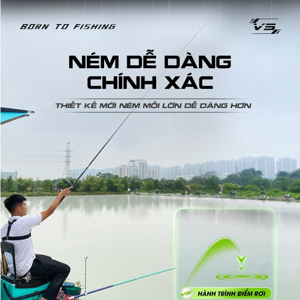 Cần Câu Tay V5 Silver Carp - Ảnh 4