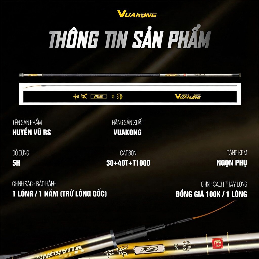 Cần Câu VuaKong Huyền Vũ RS 5H - Ảnh 4