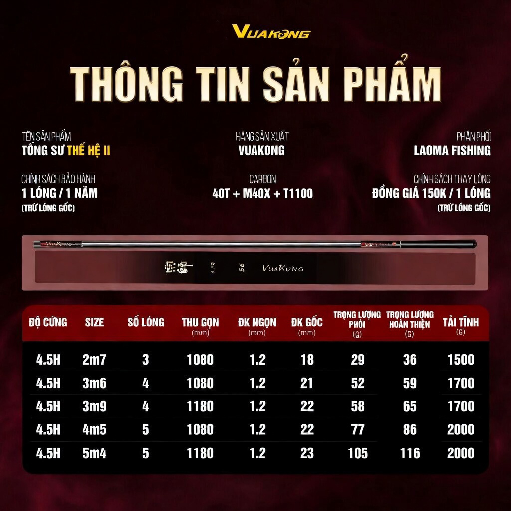 Cần Câu VuaKong Tông Sư Thế Hệ 2 - Ảnh 3