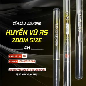 Cần Câu Tay VuaKong Huyền Vũ RS 4H Zoom Size
